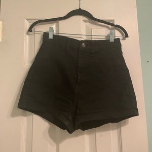 High Wasted Black Shorts